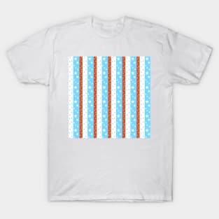 Stars and stripes bright blue and red T-Shirt